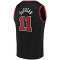 C.Bulls #11 DeMar DeRozan Supporters Branded 2021-22 Fast Break Replica Player Jersey Statement Edition Black Stitched American Basketball Jersey