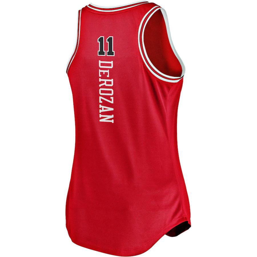 C.Bulls #11 DeMar DeRozan Supporters Branded 2021-22 Fast Break Tank Jersey Icon Edition Red Stitched American Basketball Jersey