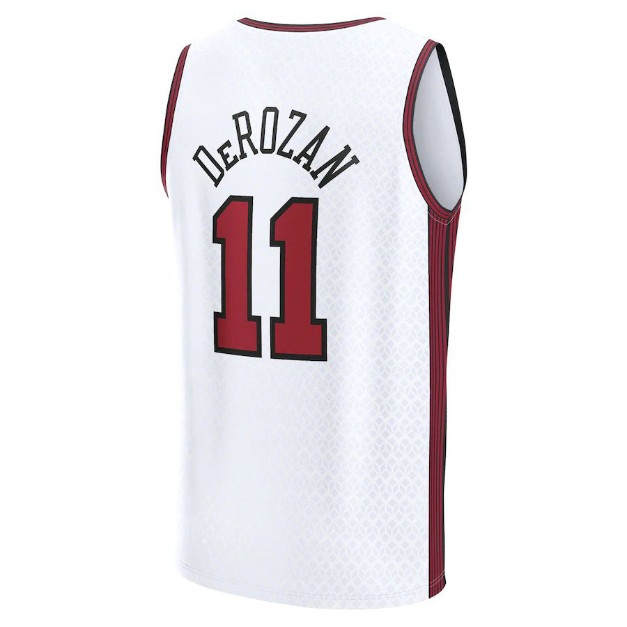 C.Bulls #11 DeMar DeRozan Supporters Branded 2022-23 Fastbreak Jersey City Edition White Stitched American Basketball Jersey