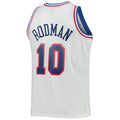 E.Conference #10 Dennis Rodman Mitchell & Ness Hardwood Classics 1992 All-Star Game Swingman Jersey White Stitched American Basketball Jersey