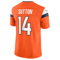 D.Broncos #14 Courtland Sutton Vapor F.U.S.E. Limited Jersey - Orange Football Jerseys