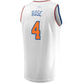 NY.Knicks #4 Derrick Rose Supporters Branded 2022-23 Fast Break Replica Jersey White Association Edition Stitched American Basketball Jersey