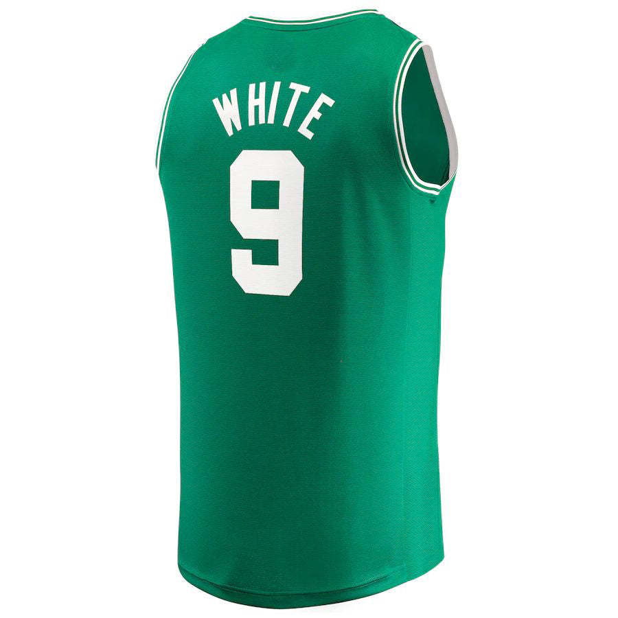 B.Celtics #9 Derrick White Supporters Branded 2022-23 Fast Break Replica Jersey  Kelly Green Icon Edition Stitched American Basketball Jersey