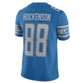 D.Lions #88 T.J. Hockenson Blue Vapor Limited Jersey Stitched American Football Jerseys