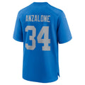 D.Lions #34 Alex Anzalone Blue Alternate Game Stitched American Football Jerseys