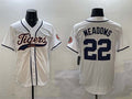 Detroit Tigers #22 Parker Meadows White With Patch Cool Base Stitched Baseball Jersey