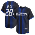 Detroit Tigers #28 Javier Baez 2024 City Connect Limited Jersey - Navy Baseball Jerseys