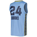 M.Grizzlies #24 Dillon Brooks Supporters Branded 2022-23 Fast Break Replica Player Jersey - Statement Edition Light Blue Stitched American Basketball Jersey