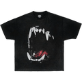 T-Shirt Dog Teeth Streetwear Boxy Tee Unisex Cotton Boxy Fit 240 GSM