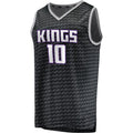 S.Kings #10 Domantas Sabonis Supporters Branded 202223 Fast Break Replica Jersey Black Statement Edition Stitched American Basketball Jersey