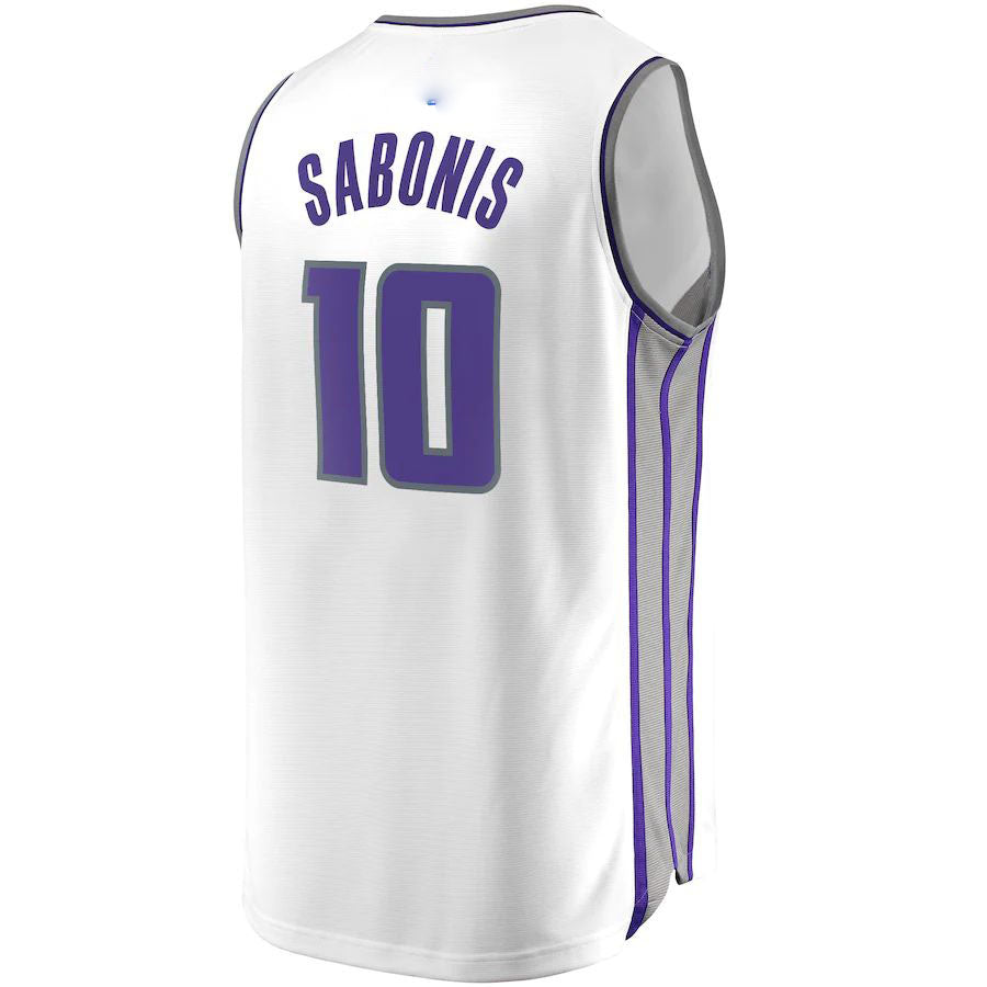 S.Kings #10 Domantas Sabonis Supporters Branded 202223 Fast Break Replica Jersey White  Association Edition Stitched American Basketball Jersey