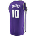 S.Kings #10 Domantas Sabonis Supporters Branded Fast Break Replica Jersey Purple Icon Edition Stitched American Basketball Jersey