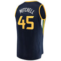 U.Jazz #45 Donovan Mitchell Supporters Branded Fast Break Player Replica Jersey Icon Edition Navy Stitched American Basketball Jersey