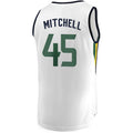 U.Jazz #45 Donovan Mitchell Supporters Branded Fast Break Replica Jersey White Association Edition Stitched American Basketball Jersey