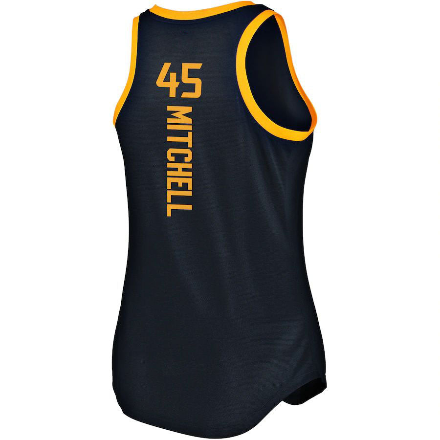 U.Jazz #45 Donovan Mitchell Supporters Branded Women's Fast Break Team Tank Jersey Icon Edition Navy Stitched American Basketball Jersey