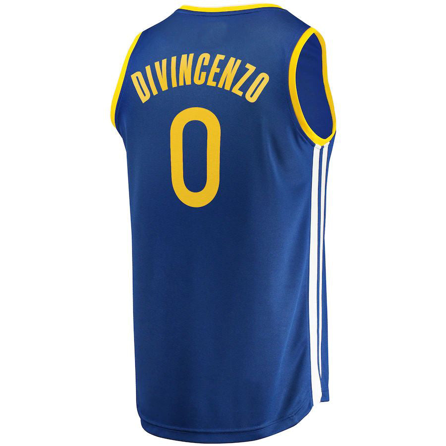 G.State Warriors #0 Donte DiVincenzo Supporters Branded 2022-23 Fast Break Replica Player Jersey Icon Blue Stitched American Basketball Jersey