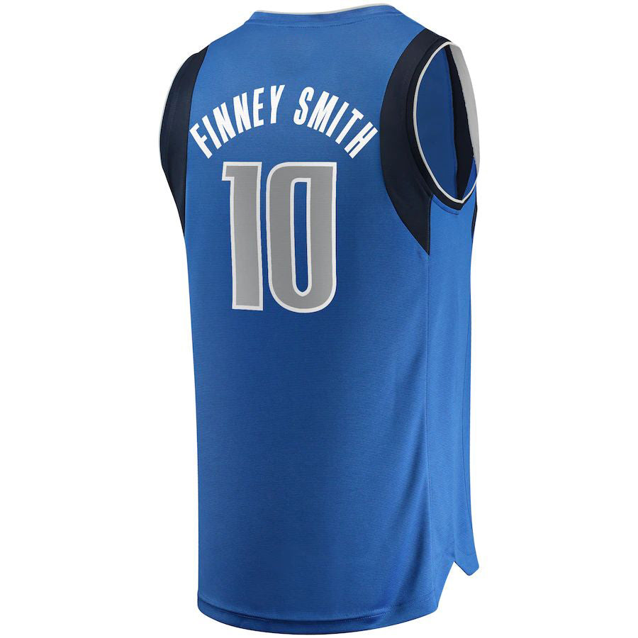 D.Mavericks #10 Dorian Finney-Smith Supporters Branded Fast Break Replica Jersey Icon Edition Blue Stitched American Basketball Jersey