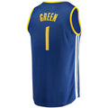 G.State Warriors #1 Draymond Green Supporters Branded 2022-23 Fast Break Replica Player Jersey Icon Blue Stitched American Basketball Jersey