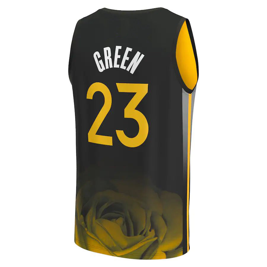 G.State Warriors #23 Draymond Green Supporters Branded 2022-23 Fastbreak Jersey City Edition Black Stitched American Basketball Jersey