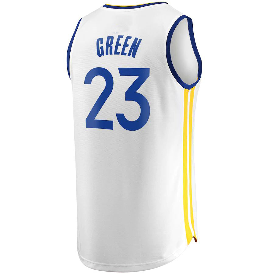 G.State Warriors #23 Draymond Green Supporters Branded Fast Break Replica Player Jersey White Association Edition Stitched American Basketball Jersey