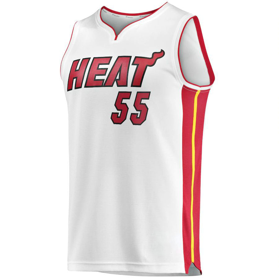 M.Heat #55 Duncan Robinson Supporters Branded  Fast Break Player Jersey Association Edition White Stitched American Basketball Jersey