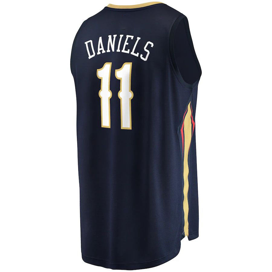 NO.Pelicans #11 Dyson Daniels Supporters Branded 2022 Draft First Round Pick Fast Break Replica Jersey Icon Edition Navy Stitched American Basketball Jersey