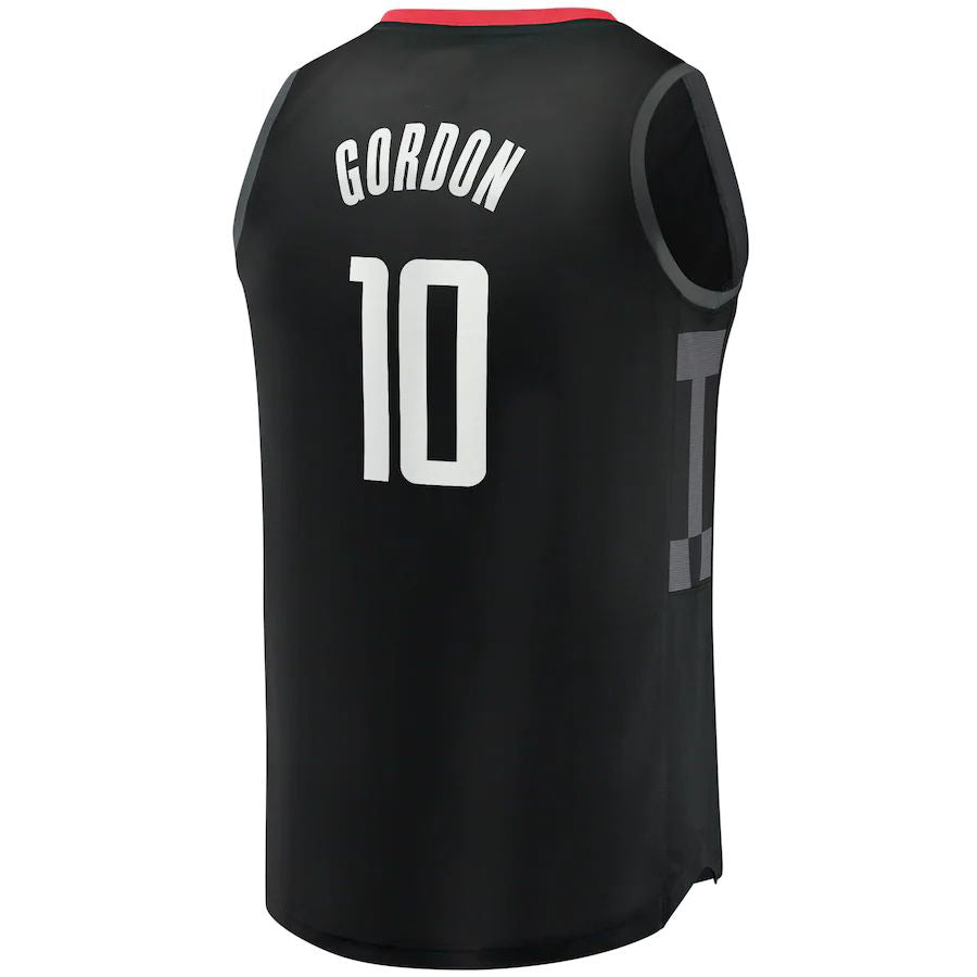 H.Rockets #10 Eric Gordon Supporters Branded Fast Break Replica Player Jersey Statement Edition Black Stitched American Basketball Jersey
