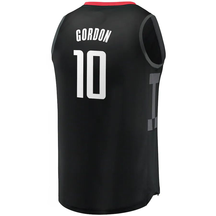 H.Rockets #10 Eric Gordon Supporters Branded Fast Break Replica Jersey Statement Edition Black Stitched American Basketball Jersey