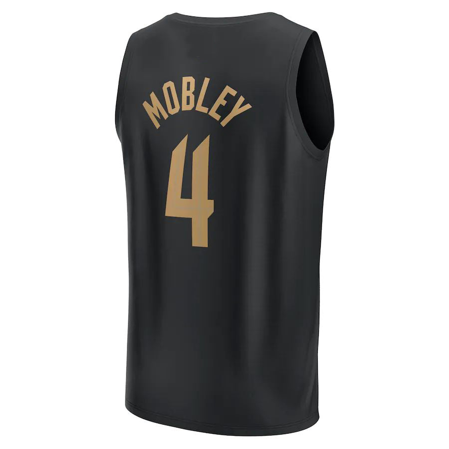 C.Cavaliers #4 Evan Mobley Supporters Branded 2022-23 Fast Break Replica Player Jersey Statement Edition Black Stitched American Basketball Jersey