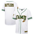 F.A&M Rattlers Colosseum Free Spirited Baseball Jersey WhiteGreen Stitched American College Jerseys