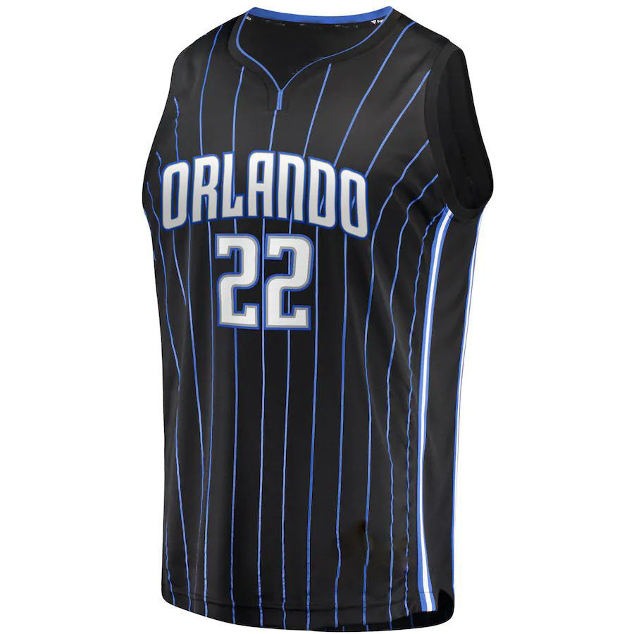 O.Magic #22 Franz Wagner Supporters Branded  2021-22 Fast Break Replica Jersey Icon Edition  Black Stitched American Basketball Jersey