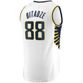 IN.Pacers #88 Goga Bitadze Supporters Branded Fast Break Player Replica Jersey Association Edition White Stitched American Basketball Jersey