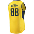 IN.Pacers #88 Goga Bitadze Supporters Branded Youth Fast Break Replica Player Jersey Statement Edition Gold Stitched American Basketball Jersey