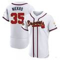 Atlanta Braves #35 Phil Niekro Gold White 2022 Program Jersey Stitches Baseball Jerseys