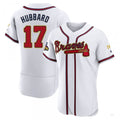 Atlanta Braves #17 Glenn Hubbard Cream Alternate Jersey Stitches Baseball Jerseys