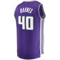 S.Kings #40 Harrison Barnes Supporters Branded Fast Break Replica Player Jersey Purple Icon Edition Stitched American Basketball Jersey