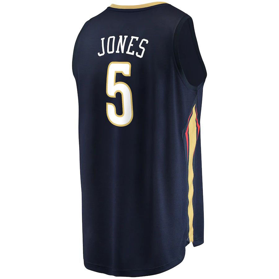 NO.Pelicans #5 Herbert Jones Supporters Branded 2022-23 Fast Break Replica Jersey Icon Edition Icon Edition Navy Stitched American Basketball Jersey