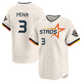 Houston Astros #3 Jeremy Pena Cream 2025 City Connect Limited Stitched Baseball Jersey