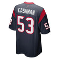 H.Texans #53 Blake Cashman Navy Game Player Jersey Stitched American Football Jerseys