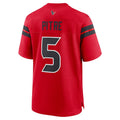 H.Texans #5 Jalen Pitre Alternate Game Jersey - Red American Football Jerseys