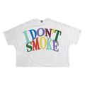T-Shirt I Dont Smoke Streetwear Cropped Boxy Tee Unisex Cotton 280GSM Heavyweight Cotton Tee