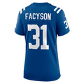 IN.Colts #31 Brandon Facyson Royal Player Game Jersey Stitched American Football Jerseys