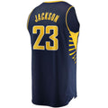 IN.Pacers #23 Isaiah Jackson Supporters Branded 2021-22 Fast Break Replica Jersey Icon Edition Navy Stitched American Basketball Jersey