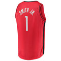 H.Rockets #1 Jabari Smith Jr. Supporters Branded 2022 Draft First Round Pick Fast Break Replica Jersey Red Stitched American Basketball Jersey