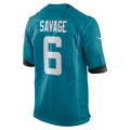 J.Jaguars #6 Darnell Savage Alternate Game Jersey - Teal American Football Jersey