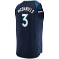 M.Timberwolves #3 Jaden McDaniels Supporters Branded 2021-22 Fast Break Replica Jersey  Icon Edition Navy Stitched American Basketball Jersey