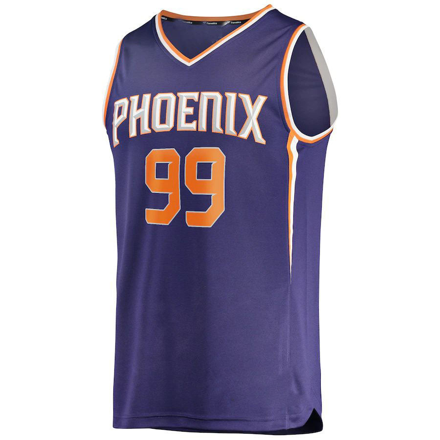 P.Suns #99 Jae Crowder Supporters Branded  2021-22 Fast Break Replica Jersey Icon Edition Purple Stitched American Basketball Jersey