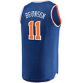 NY.Knicks #11 Jalen Brunson Supporters Branded Fast Break Replica Jersey Icon Edition Blue Stitched American Basketball Jersey