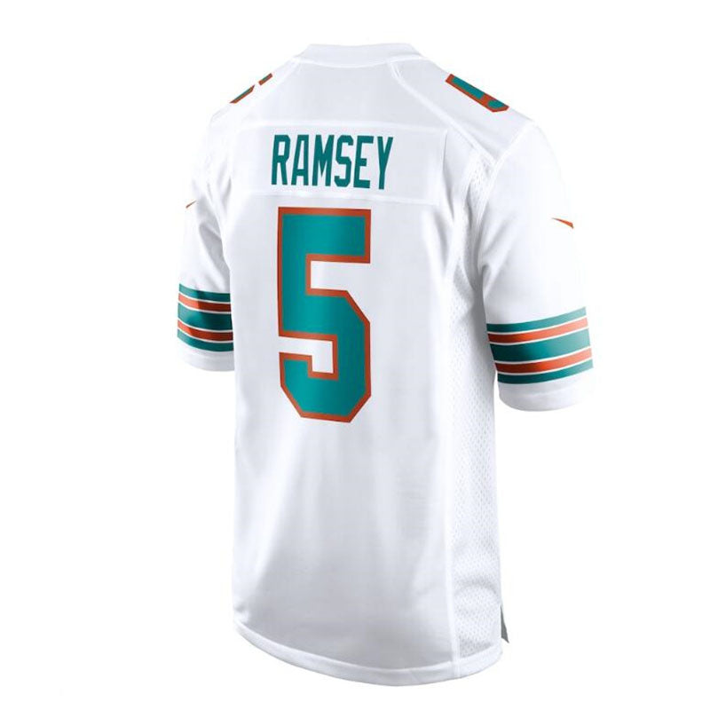 M.Dolphins #17 Jaylen Waddle White Game Jersey Stitched American Football Jerseys