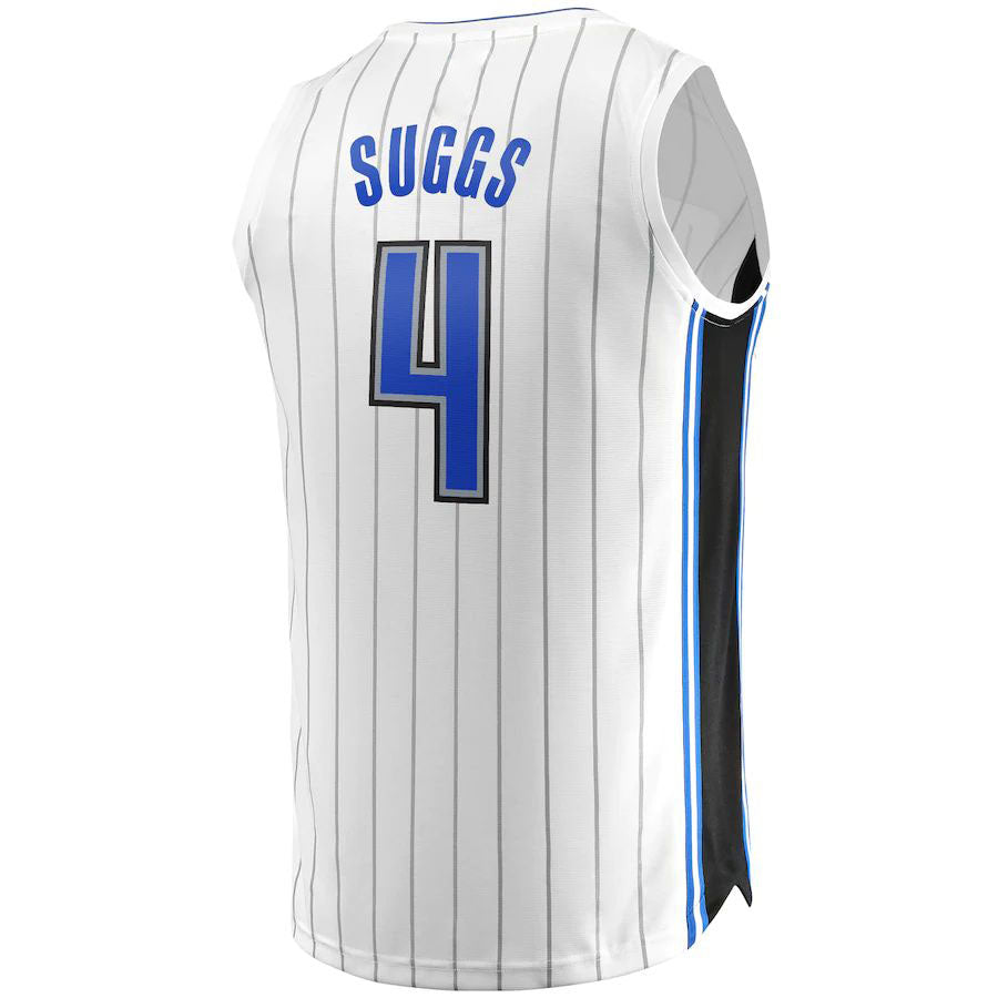 O.Magic #4 Jalen Suggs Supporters Branded 2022-23 Fast Break Replica Jersey White Association Edition Stitched American Basketball Jersey
